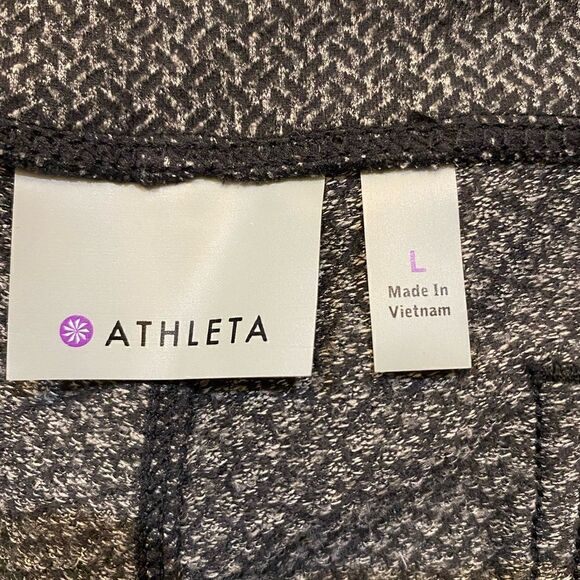 Athleta Herringbone Metro High Waisted Leggings Women Size L - Picture 9 of 10